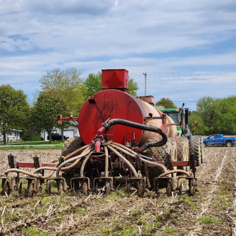 Spreader in field