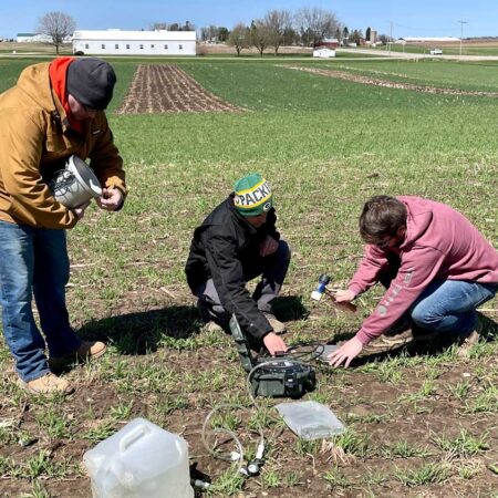 Testing in the field at UW Madison Demonstration Day